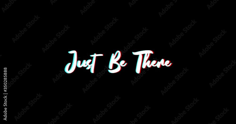 Just Be There Typography Text Glitch Effect Animation on Black Background
-4K Resolution Just Be There Typography Text Glitch Effect Animation on Black Background
-4K Resolution