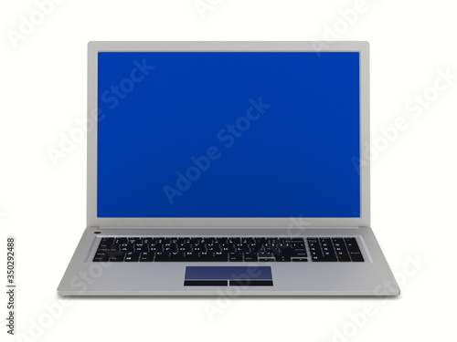 laptop on white background....