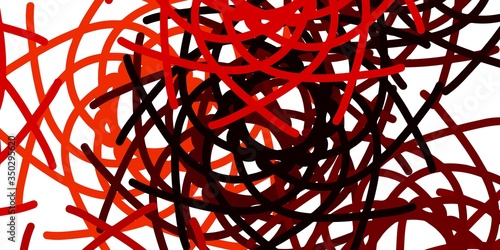 Light Orange vector texture with memphis shapes.