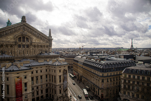 Photo of Garnier Opera in Paris during a cloudy day