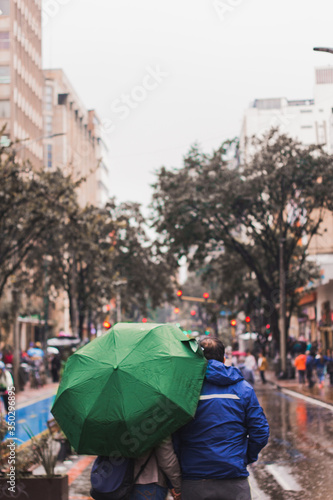 couple  under umbrella