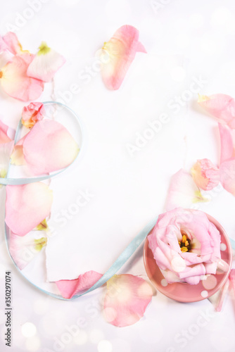 Spring background with petals