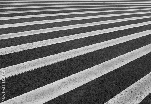 white stripes on the pavement