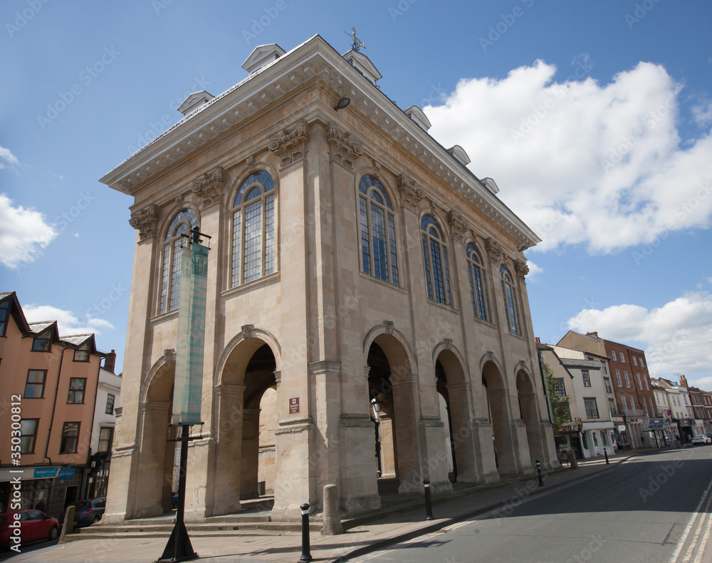 The Old County Hall which is now a museum in Abingdon Town Centre in Oxfordshire, UK