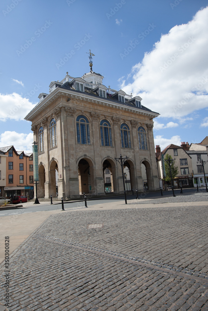 The old County Hall, now a museum in Abingdon Town Centre in Oxfordshire, UK