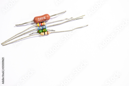 Electronic circuit Resistor, used for wallpaper, used as illustrated book,closeup