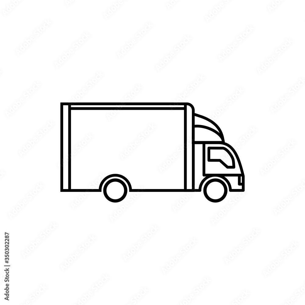 Delivery sign: delivery truck vector icon Delivery sign: delivery truck vector icon