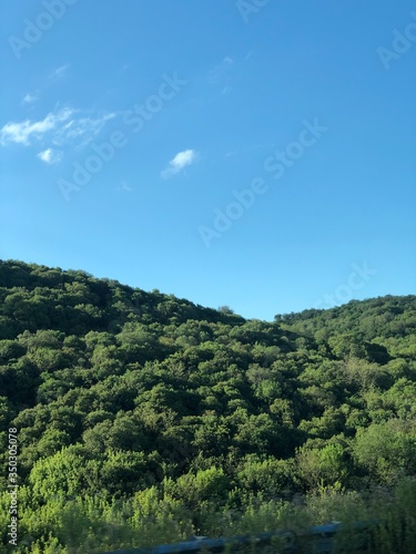 mountain landscape with blue sky