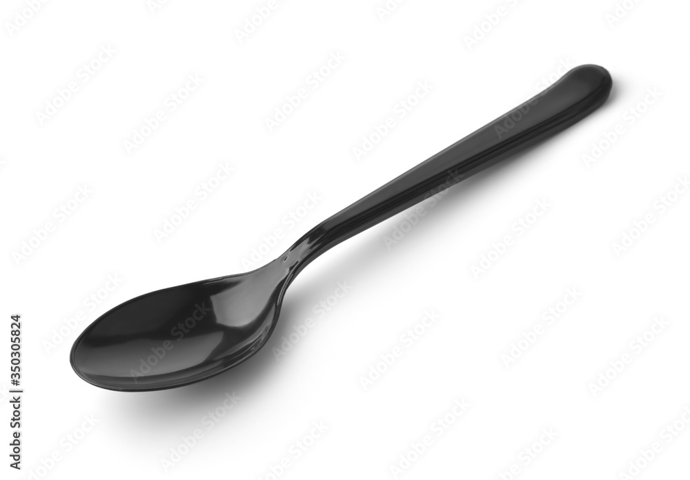 Disposable black plastic spoon Disposable black plastic spoon