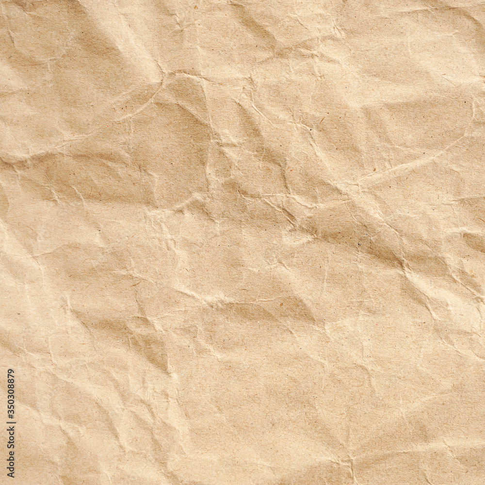 Fototapeta premium crumpled brown paper texture
