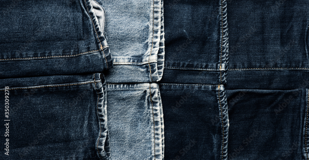 Texture of old used jeans using as header Texture of old used jeans using as header