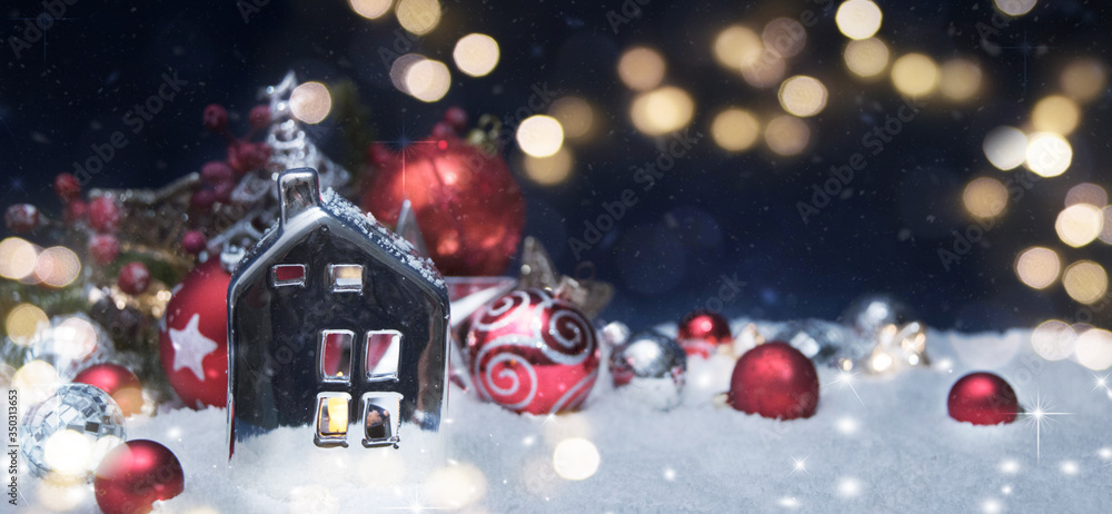 Merry Christmas and Happy New Year, Holidays greeting card with blurred bokeh background Merry Christmas and Happy New Year, Holidays greeting card with blurred bokeh background