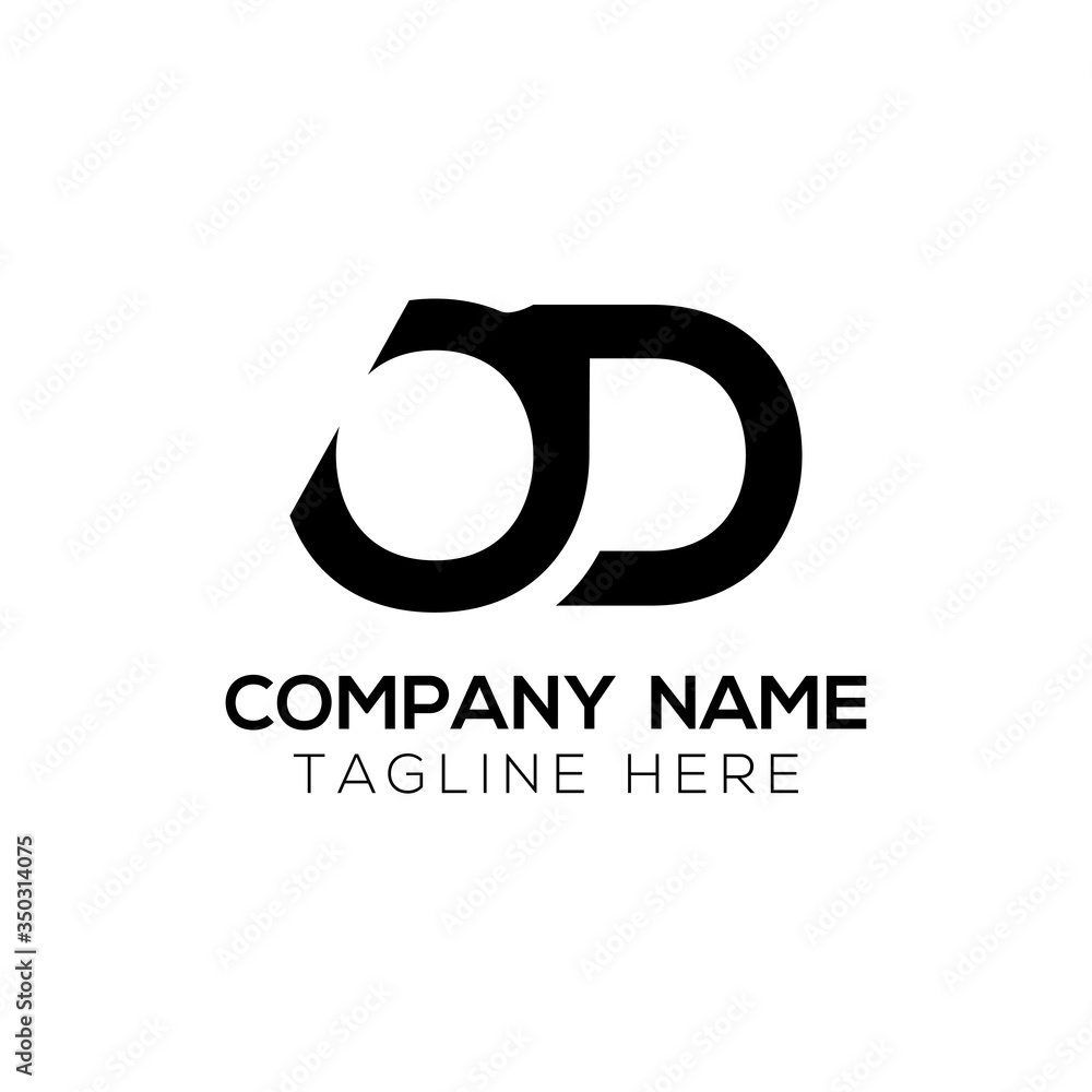 Initial Simple Letter OD Logo Design Vector Template. Abstract Minimal OD Letter Logo Design Initial Simple Letter OD Logo Design Vector Template. Abstract Minimal OD Letter Logo Design