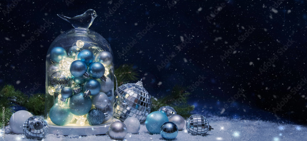 Merry Christmas and Happy New Year, Holidays greeting card, blurred bokeh background Merry Christmas and Happy New Year, Holidays greeting card, blurred bokeh background