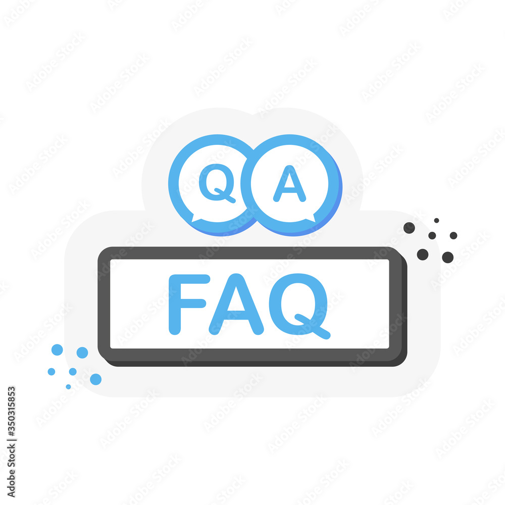 Question mark button or banner in flat 3D style. Discussion speech bubble pictogram. Vector. Question mark button or banner in flat 3D style. Discussion speech bubble pictogram. Vector.