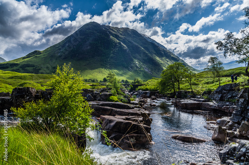Waterfalls in Glen Coe, Scotland
