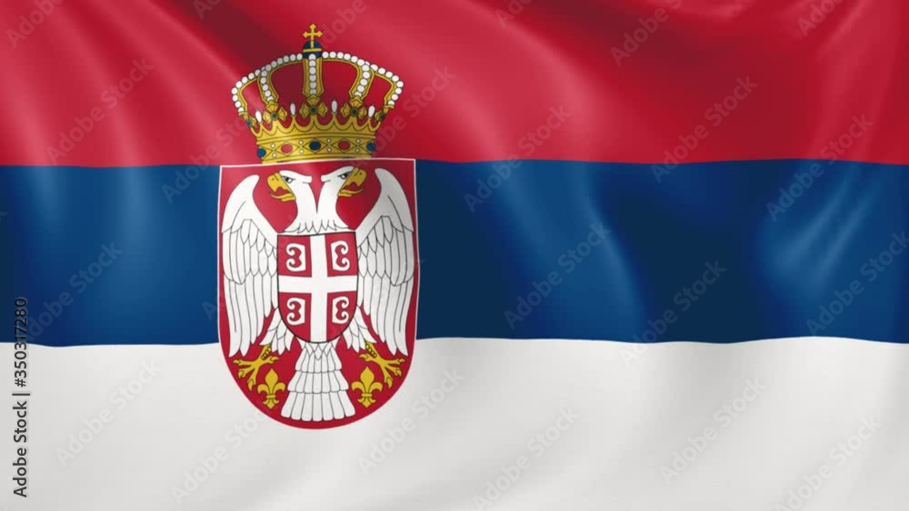 Serbia flag waving in the wind with high quality texture in 4K National Flag of Serbia Serbian
Serbia flag waving in the wind with high quality texture in 4K National Flag of Serbia Serbian