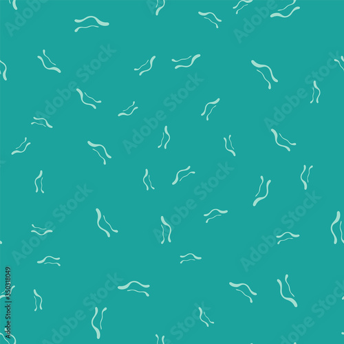 Green Ebola virus disease icon isolated seamless pattern on green background. Vector Illustration