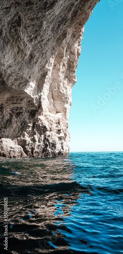 cave in the sea, cliff