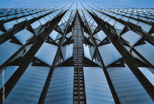 modern building in the sky NY NewYork