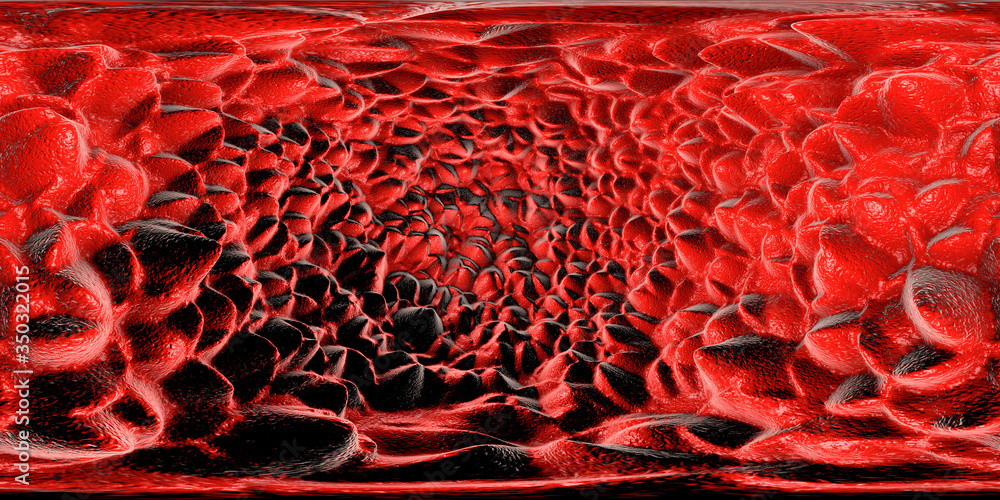 Fototapeta premium Abstract rendered three dimensional background