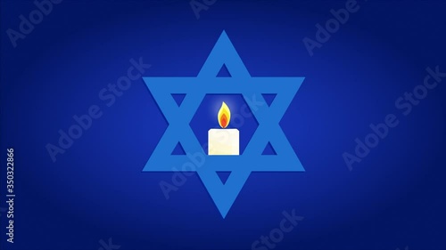 Israel Memorial day, Yom HaZikaron, burning candle