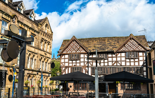 Traditional half-timbered house in Manchester, England