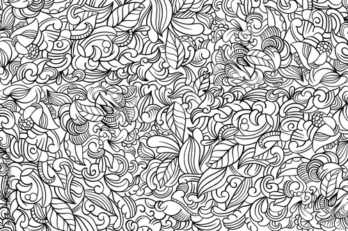 ABSTRACT HAND DRAWN DOODLE ART BACKGROUND
