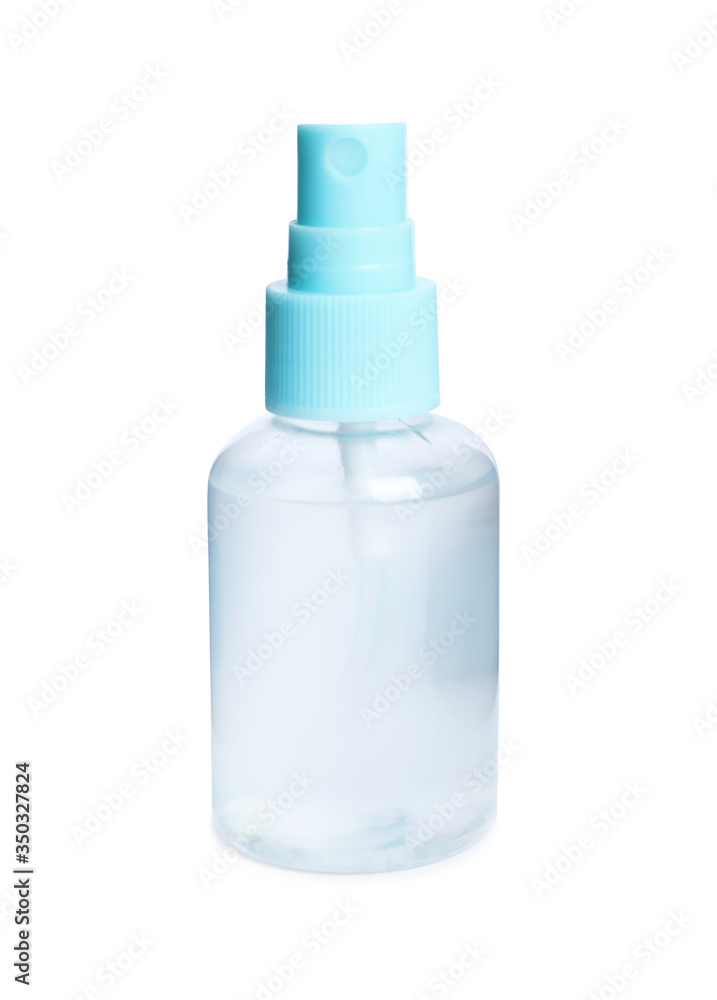 Spray bottle with antiseptic isolated on white Spray bottle with antiseptic isolated on white