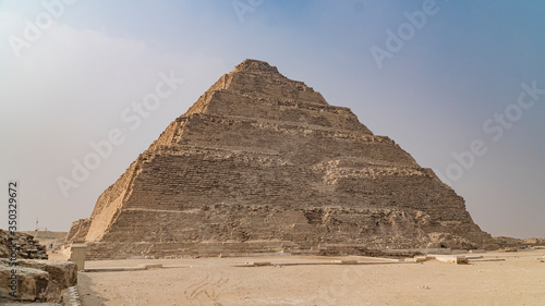 The Pyramid of Djoser or Djeser and Zoser  or Step Pyramid is an archaeological remain in the Saqqara necropolis  Egypt  northwest of the city of Memphis.