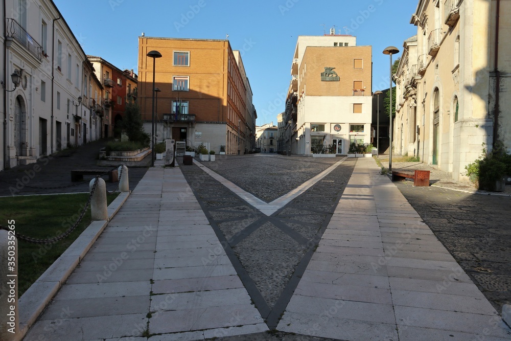 Benevento - Via Traiano durante la quarantena