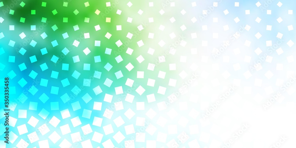 Light Blue, Green vector layout with lines, rectangles. Abstract gradient illustration with rectangles. Pattern for business booklets, leaflets