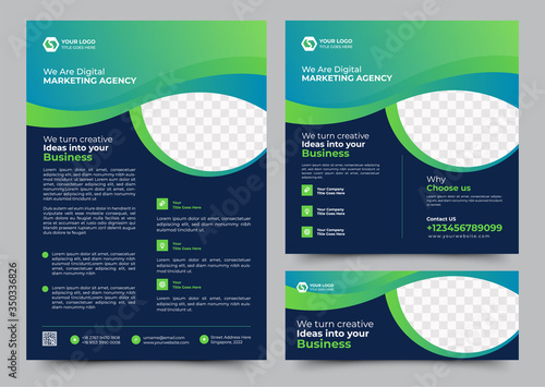 corporate Branding Set template, Corporate Flyer, Facebook & Instagram Post Banner, Facebook Cover Design, modern design