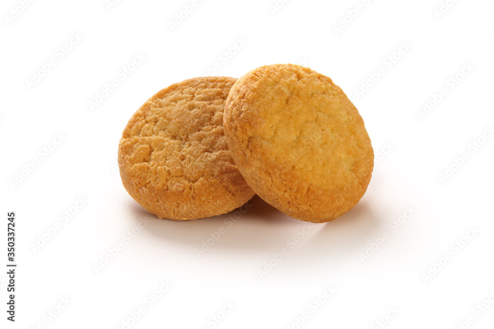 shortbread cookies on a white background shortbread cookies on a white background