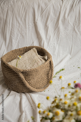 knitted jute interior baskets