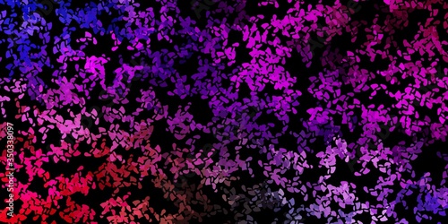 Dark multicolor vector pattern with abstract shapes.