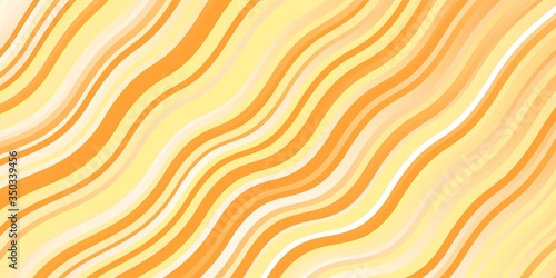 Light Orange vector template with wry lines. Abstract gradient illustration with wry lines. Pattern for business booklets, leaflets