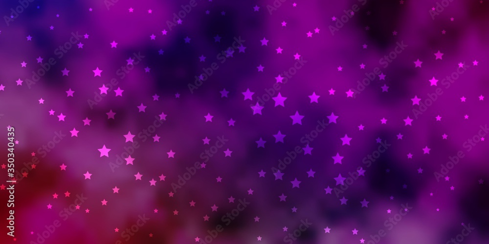 Dark Multicolor vector pattern with abstract stars. Colorful illustration in abstract style with gradient stars. Design for your business promotion.