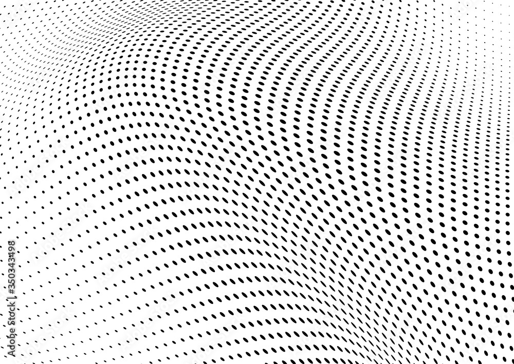 Abstract halftone background. Monochrome grunge pattern of dots. The waves are smooth and chaotic. Pop art texture for business cards, posters, labels, business cards Abstract halftone background. Monochrome grunge pattern of dots. The waves are smooth and chaotic. Pop art texture for business cards, posters, labels, business cards
