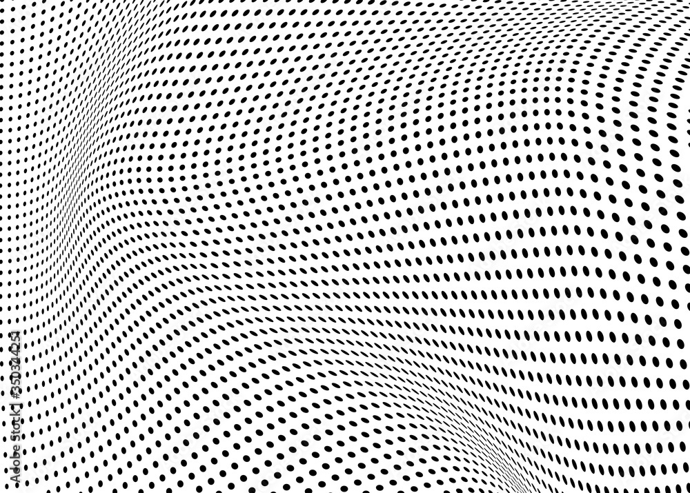 Abstract halftone background. Monochrome grunge pattern of dots. The waves are smooth and chaotic. Pop art texture for business cards, posters, labels, business cards Abstract halftone background. Monochrome grunge pattern of dots. The waves are smooth and chaotic. Pop art texture for business cards, posters, labels, business cards