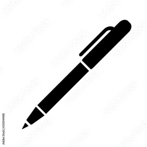 Pen icon, logo isolated on white background