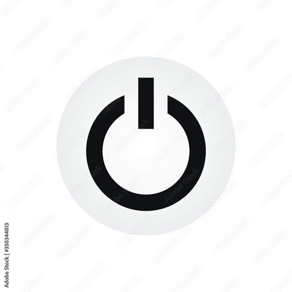 Vector power button on technology background. eps 10 Vector power button on technology background. eps 10