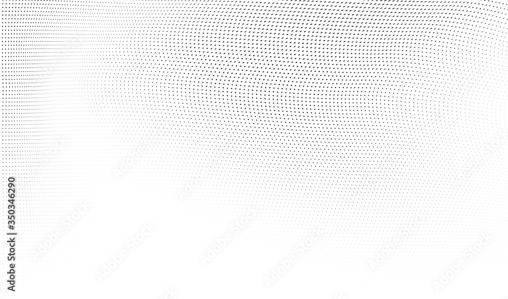 Abstract halftone background. Monochrome grunge pattern of dots. The waves are smooth and chaotic. Pop art texture for business cards, posters, labels, business cards Abstract halftone background. Monochrome grunge pattern of dots. The waves are smooth and chaotic. Pop art texture for business cards, posters, labels, business cards