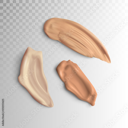 3d realistic concealers, three tone smear.