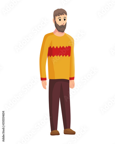 Stage of development - old man. Generations man. People generations or male aging process. Male different age