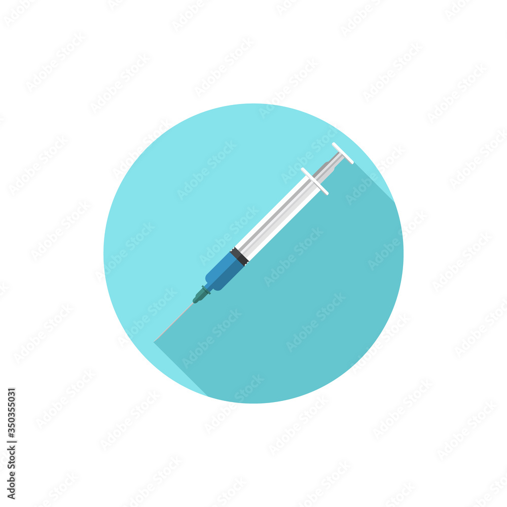 flat design vector syringe flat design vector syringe