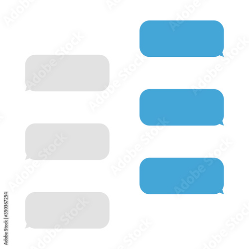 message bubbles vector text box chat