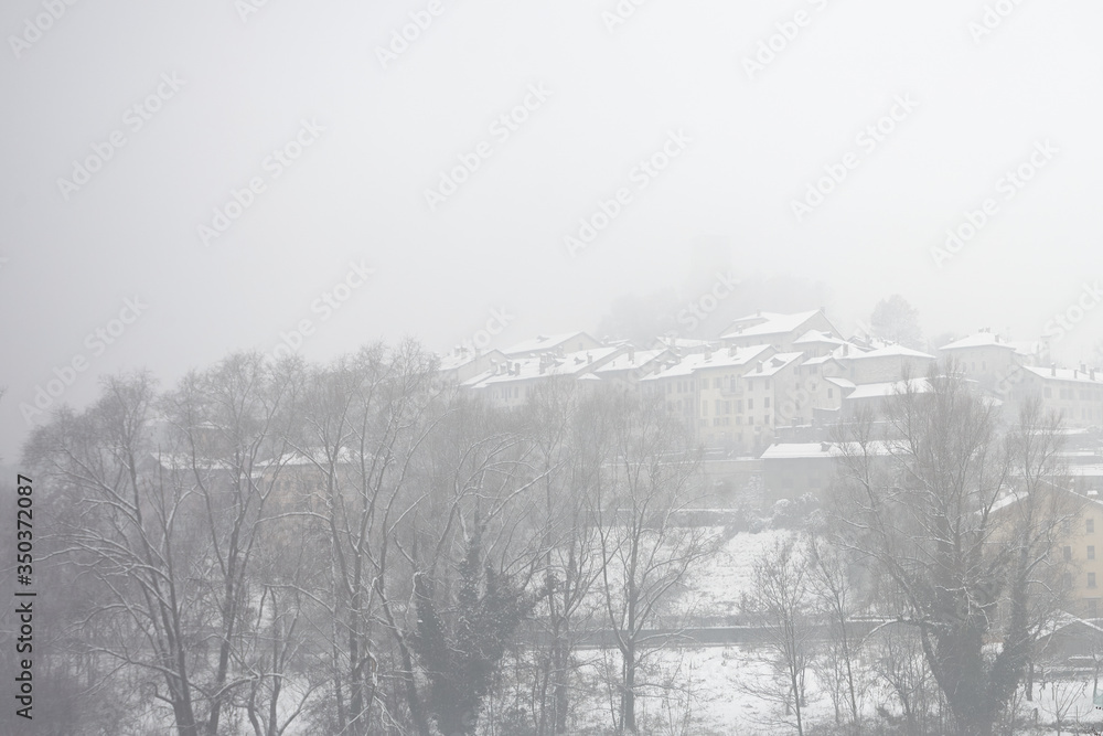 Feltre panorama in winter