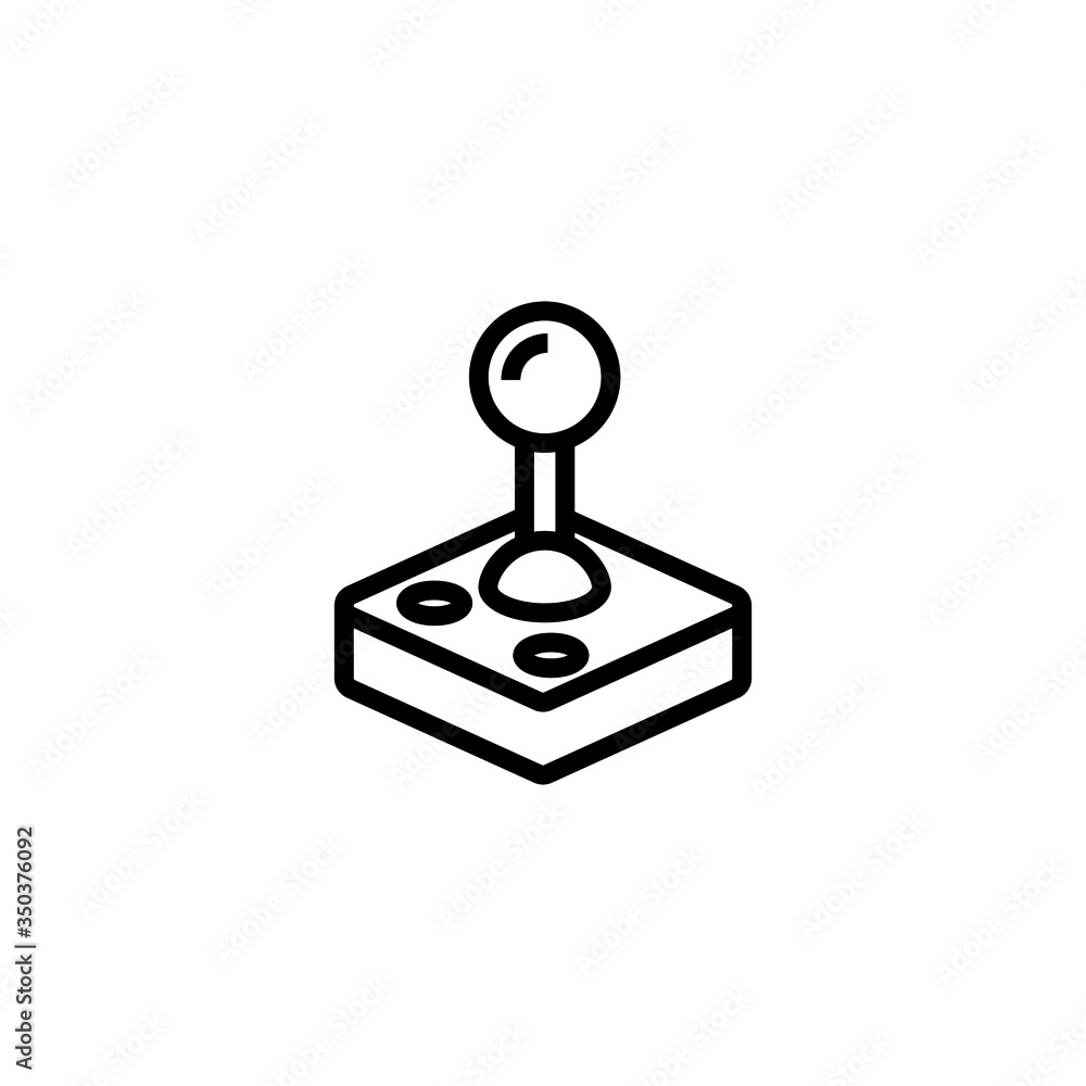Controller vector icon in linear, outline icon isolated on white background Controller vector icon in linear, outline icon isolated on white background