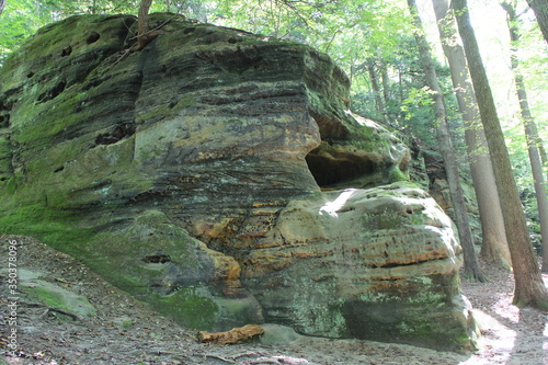 stone buddha in the forest